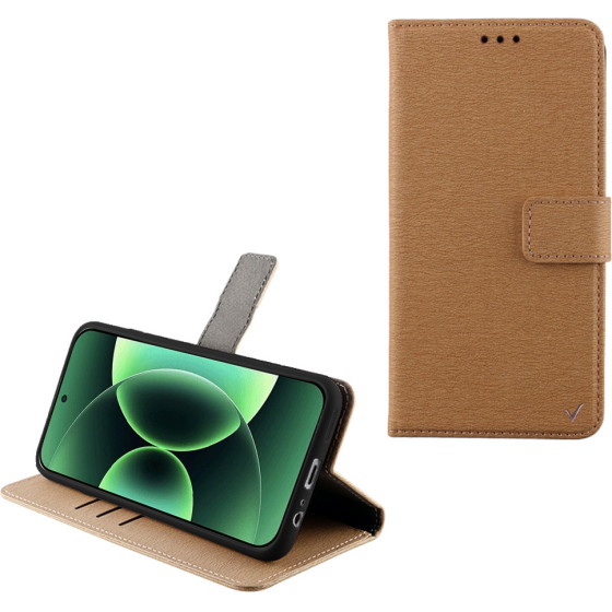 Volte-Tel ���� Xiaomi 17 Pro Max 5G 6.9'' Allure Magnet Book Stand Clip GOLD