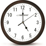 Esperanza Los Angeles Mechanical Clock Round Black, White - (EHC015W)
