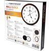 Esperanza Los Angeles Mechanical Clock Round Black, White - (EHC015W)