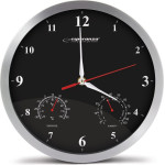 Esperanza Washington Black Mechanical Wall Clock Round Black - (EHC008K)