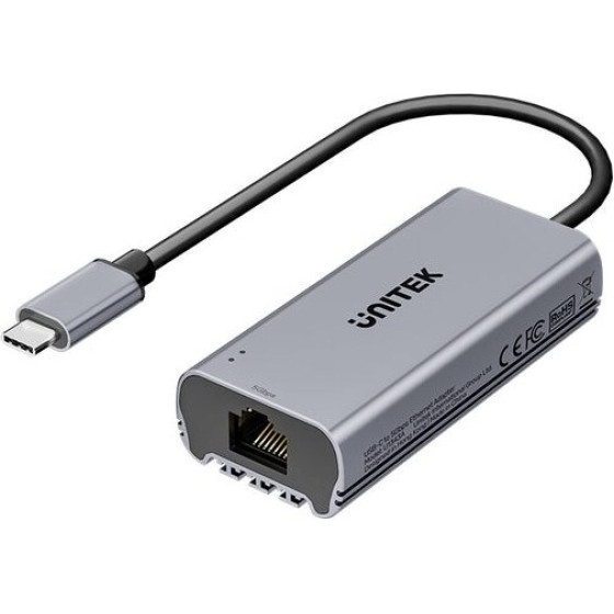 UNITEK USB-C To RJ45 5GBps M/F Adapter - (U1343AGY01)