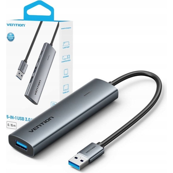 Vention Hub 5v1 USB-A 0.15m - (TGXHB)