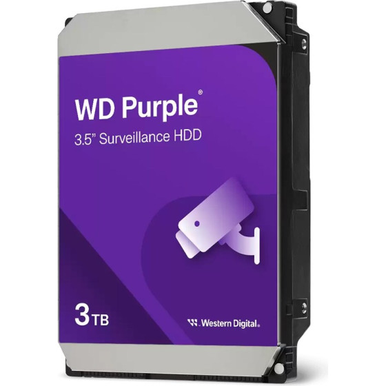 Western Digital Purple Internal Hard Drive 3 Tb 5400 Rpm 128 Mb 3.5'' Serial Ata Iii - (WD34PURZ)