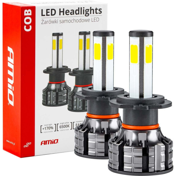 AMiO - ������ Led �7 12V/24V 44W 6.500K 3.800lm Cob - 2 ���. (02844/AM) - (02844)