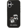 Karl Lagerfeld Liquid Silicone K&Ch Sketch Magsafe Case For Iphone 17 Black - (KLHMP17SSKCGRGOK)