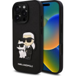 Karl Lagerfeld Pu Saffiano Karl And Choupette Case For Iphone 16 Pro Max Black - (KLHCP16XSANKCPK)