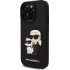 Karl Lagerfeld Pu Saffiano Karl And Choupette Case For Iphone 16 Pro Max Black - (KLHCP16XSANKCPK)