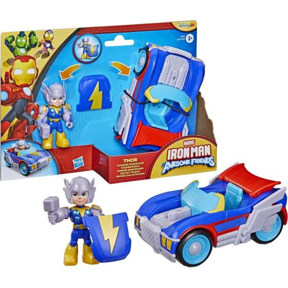 Hasbro Iron Man And His Awesome Friends: Vehicles And Playsets - Thor Thunder Roadracer (G2692)