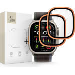 Tech-Protect 2-Pack Tempered Glass For Apple Watch Ultra 49mm - Orange - (29077-0)