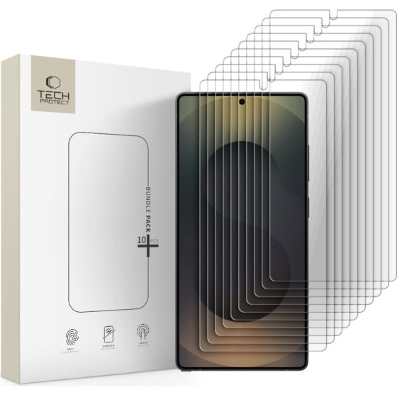 Tech-Protect Tempered Glass Bundle 10-Pack For Samsung Galaxy S25 - (29236-0)