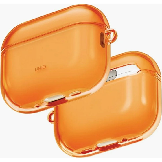 UNIQ Glase Case For Airpods Pro 3 - Orange - (Uni001914-0)