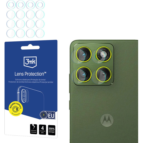 3MK - Lens Protection (4 pack) - Motorola Edge 70 - Clear