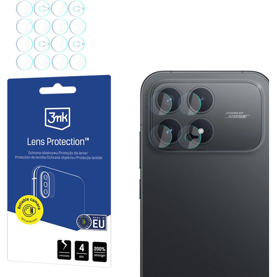3MK - Lens Protection (4 pack) - Xiaomi Poco F8 Pro - Clear