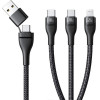 Baseus - Data Cable Flash Series 3 - Fast Charge, USB, USB-C To Lightning, 2x USB-C, 100W, 1.5m - Black - (P10377501111-00)