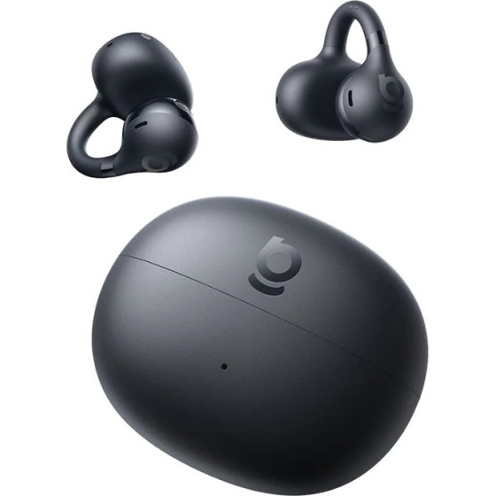 Baseus - Wireless Earbuds Bass BC1 - Open-Ear, Tri-Curve Clip, SuperBass, 4-Mic AI, Noise Reduction, IP55 - Black - (A0102400)