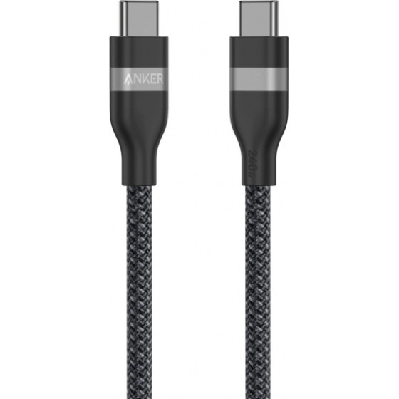 Anker USB-C To USB-C Cable , 240W, 0.9m, Black - (A82E2H21)