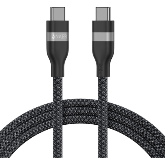 Anker USB-C To USB-C Cable , 240W, 1.8m, Black - (A82E2H12)