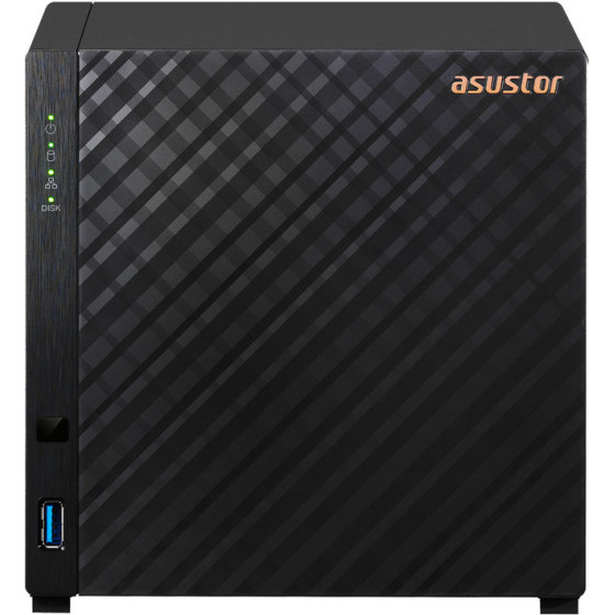 Asustor Nas Drivestor 4 Gen2 4-Bay Quad-Core/1GB DDR4/2.5GBe Port - (AS1204T)