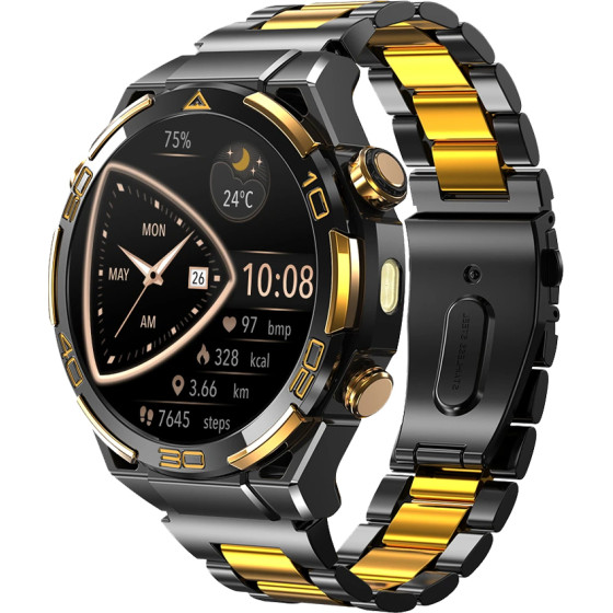 BlackView BT5.3 Multitask Amoled Smartwatch Black Oem - (W90PRO-B)
