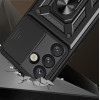 Hurtel Hybrid Armor Camshield Case For Sasung Galaxy S26 - Black - (Hybrid Armor Camshield Black Sam S26)