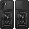 Hurtel Hybrid Armor Camshield Case For Sasung Galaxy S26 Ultra - Black - (Hybrid Armor Camshield Black Sam S26 Ultra)