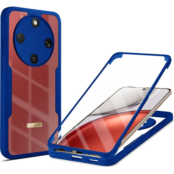 Techsuit - Colorverse 360 Series + Screen Protector - Honor Magic8 Lite - Blue