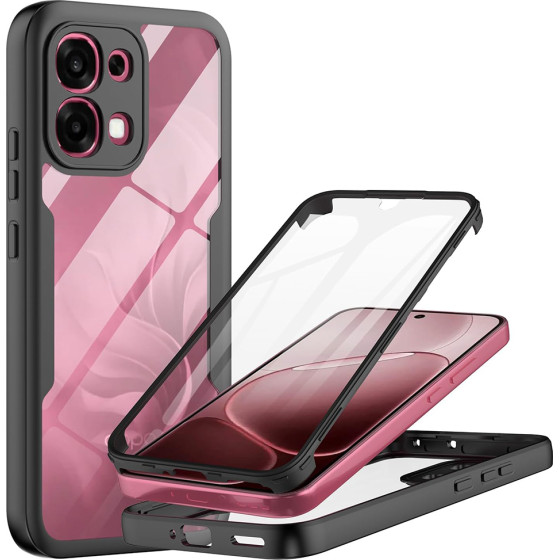Techsuit - Colorverse 360 Series + Screen Protector - Oppo A6 Pro 4G / A6 Pro 5G - Black