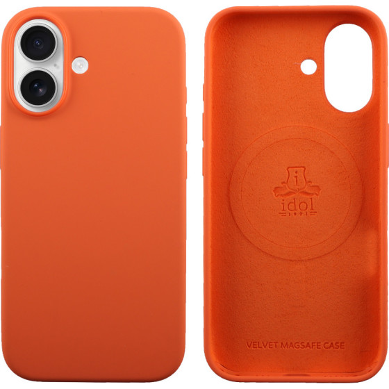 Idol 1991 ���� Iphone 17 6.3'' Velvet Magsafe Tpu Camera Guard ORANGE