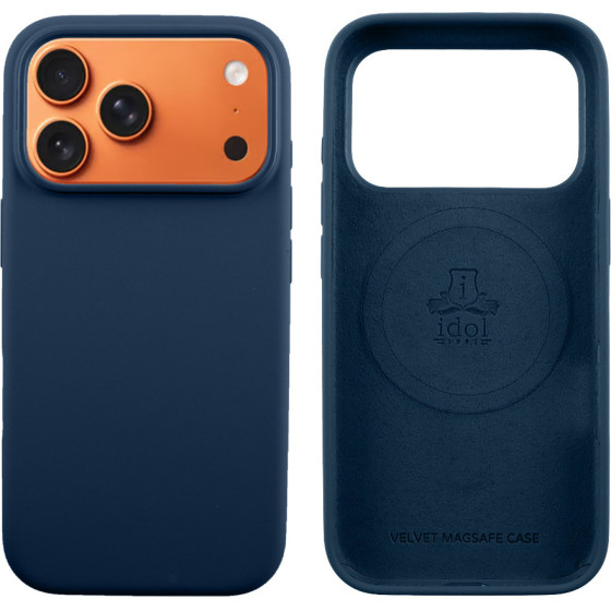 Idol 1991 ���� Iphone 17 Pro 6.3'' Velvet Magsafe Tpu Camera Guard BLUE