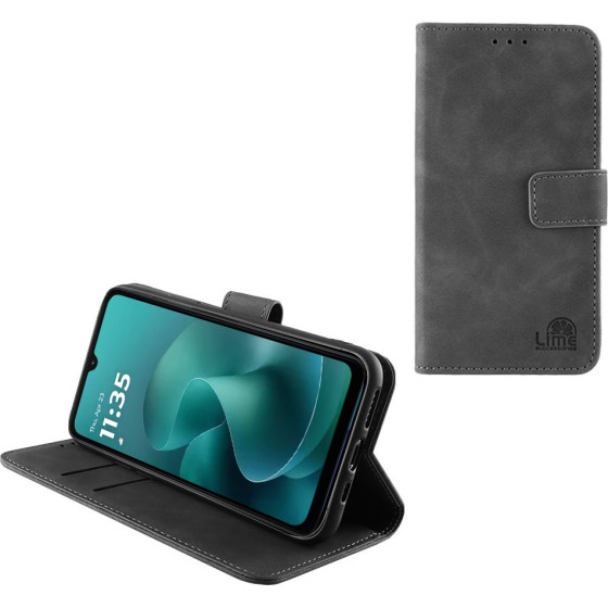 Lime Successories Lime ���� Motorola Moto G06/Moto G06 Power XT2535-13 6.88'' Essential Magnet Book Stand Clip GREY