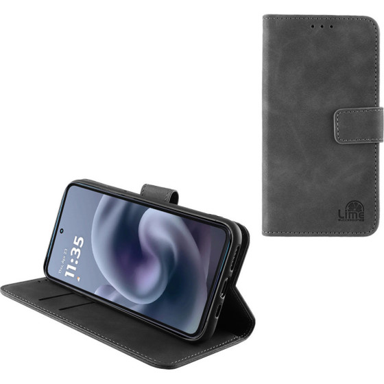 Lime Successories Lime ���� Motorola Moto G86 XT2527-2/Moto G86 Power 5G XT2527-7 6.67'' Essential Magnet Book Stand Clip GREY