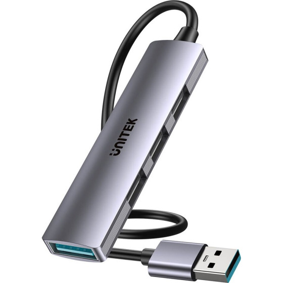 UNITEK Compact USB-A Hub 3X Usb 2.0 + 3.0 5GBps - (H1208CGY01)