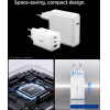 Spigen Essential EE673EU 3-Port Network Charger 67W White - (ACH08710)