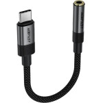 Acefast - Audio Adapter - Type-C Male To Jack 3.5mm Female, Plug & Play, High-Fidelity Sound, No Delay, 15cm - Black - (J12)