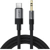 Acefast - Audio Cable (J11) - Mini Jack 3.5mm To Type-C, Aluminum + Nylon Braided, Hi-Fi Sound, Plug & Play, 1m - Black