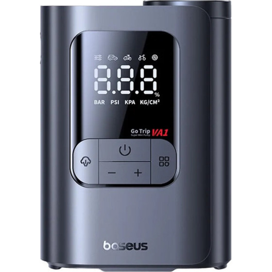 Baseus - Car Compressor Gotrip VA1 Super Mini - Wireless, With Display, 22 Cylinder, Auto-Stop - Cosmic Black - (C0119701)