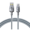 Baseus - Data Cable Discolor - USB-A To USB-C, 100W, 480Mbps, 1m - Silver - (E0420802)