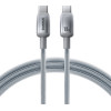 Baseus - Data Cable Discolor - USB-C To USB-C, 100W, 2m - Silver - (E0420703)