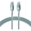 Baseus - Data Cable Discolor - USB-C To USB-C, 100W, 480Mbps, 2m - Blue/Green - (E0420701)