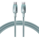 Baseus - Data Cable Discolor - USB-C To USB-C, 100W, 480Mbps, 2m - Blue/Green - (E0420701)