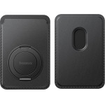 Baseus - Magnetic Wallet Stand Magpro 3 - Up To 3 Cards, 360� Stand Rotation, RFID-Blocking - Cosmic Black - (P70385000123-00)