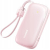 Baseus - Power Bank Enerfill FC21 Qpow 3 Ultra (E0027L02) - With Detachable Cable, 10000mAh, 22.5W, USB, USB-C - Nebula Pink