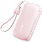 Baseus - Power Bank Enerfill FC21 Qpow 3 Ultra (E0027L02) - With Detachable Cable, 10000mAh, 22.5W, USB, USB-C - Nebula Pink