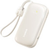 Baseus - Power Bank Enerfill FC21 Qpow 3 Ultra (E0027Q01) - Detachable Cable, 10000mAh, 45W, USB, USB-C - Natural Titanium