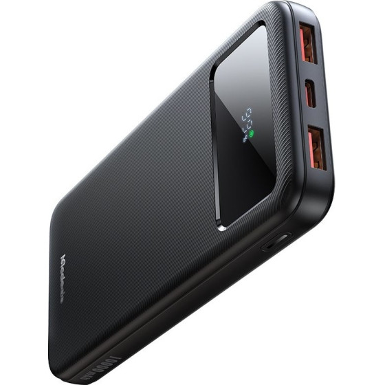 Mcdodo - Power Bank (MC-4220) - Type-C + 2x USB-A Ports, 10000mAh, 22.5W, Led Display - Black