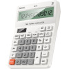 Yesido - Desk Calculator - Lcd Display, Ergonomic Design, Solar And Battery Power Source, Max 12 Digits Of Number - White - (EC10)