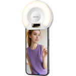 Yesido - Led Selfie Light With Phone Clip - 400mAh, 6.8W, 3 Lights Mode - White - (DH13)