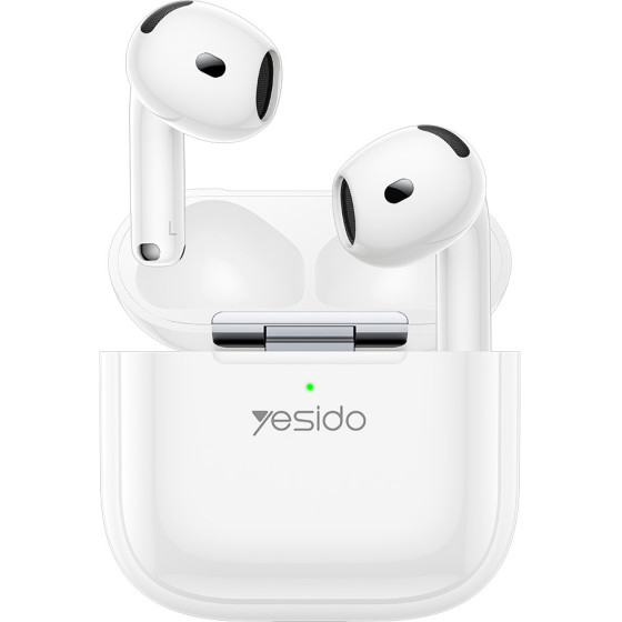 Yesido - Wireless Earbuds (TWS31) - With 13mm Speaker, Bluetooth 5.4, Half-In-Ear Design, 300mAh, Type-C - White