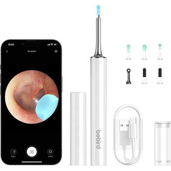 Bebird Smart Visual Ear-Clean Rod T15 White - (Bebird T15)