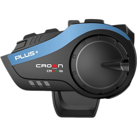 Crown Motorcycle Intercom Bluetooth 5.0 Black - (CMMK-06)